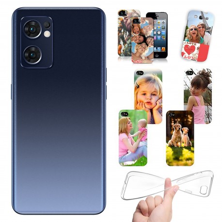 Cover personalizzate per Oppo Reno 7 5G personalizzabile con foto e testo