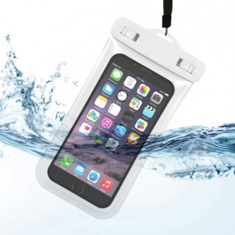 Cover bianca custodia subacquea impermeabile per cellulari fino a 7 pollici 175 x 105 mm mare piscina trasparente