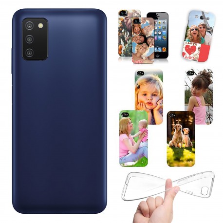 Cover personalizzate per Samsung A03s A037 personalizzabile con foto e testo