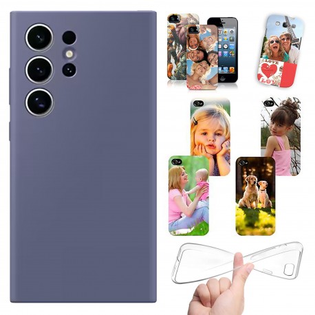 Cover personalizzate per Samsung Galaxy S24 Ultra S928 personalizzabile con foto e testo
