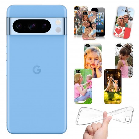 Cover personalizzate per Google Pixel 8 Pro personalizzabile con foto e testo - 