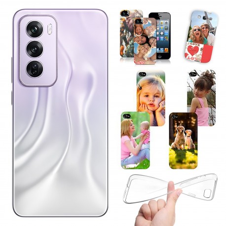 Cover personalizzate per Oppo Reno 12 5G personalizzabile con foto e testo