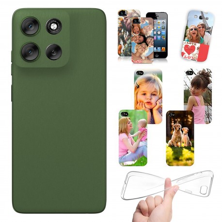 Cover personalizzate per Motorola Moto G56 5G personalizzabile con foto e testo